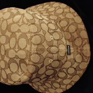 Coach Tan Monogram Hat